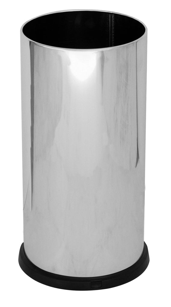 Portaombrelli in Acciaio Inox Ø24xh49 cm Con Vaschetta Raccogli Goccia Lucido