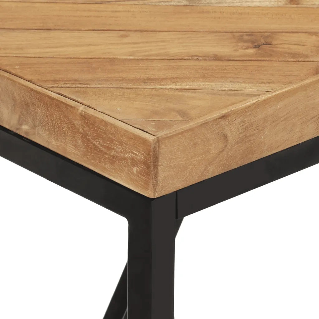 Tavolo da Pranzo | Tavolo da cucina 120x60x76 cm Legno Massello di Acacia e Mango