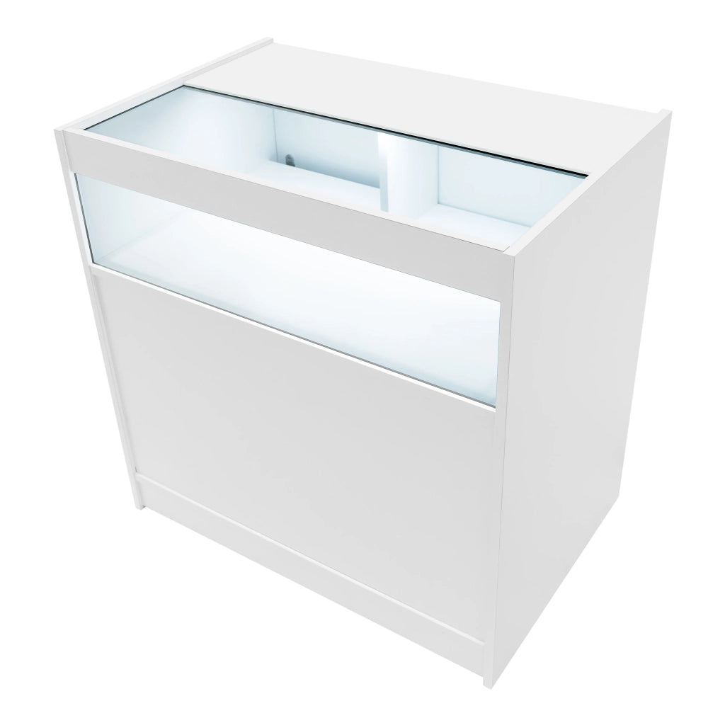 Set Banconi Adonis LED B900 C900 CM60 Bianco – MDF e Vetro
