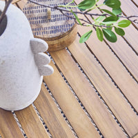 Salotto da giardino in legno di acacia, 5 posti, verde grigio