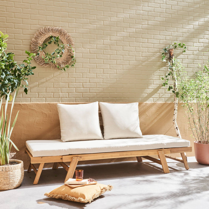 Panchina da giardino a 2/3 posti, beige