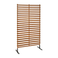 Schermo pieghevole in legno 100cm, marrone naturale