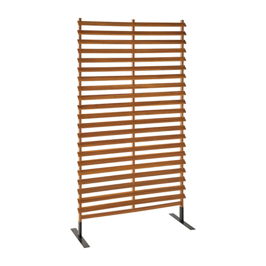 Schermo pieghevole in legno 100cm, marrone naturale