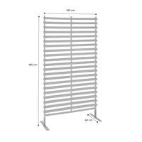 Schermo pieghevole in legno 100cm, marrone naturale