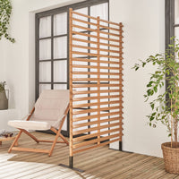 Schermo pieghevole in legno 100cm, marrone naturale