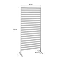 Paravento pieghevole in legno, 80x170x40cm, marrone naturale