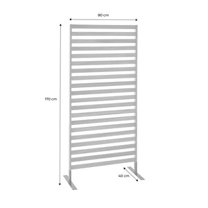 Paravento pieghevole in legno, 80x170x40cm, marrone naturale