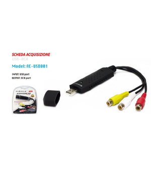 Acquisizione Video E Audio Usb Per Notebook Telecamere Al Pc Maxtech Ae-usb001         