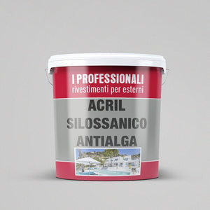 Pittura Murale Acril Silossanico Esterno - Rivestimenti Esterni B713 - Litri 5