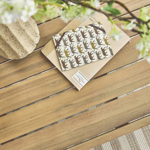 Set da giardino in acacia con corda, 5 posti, beige