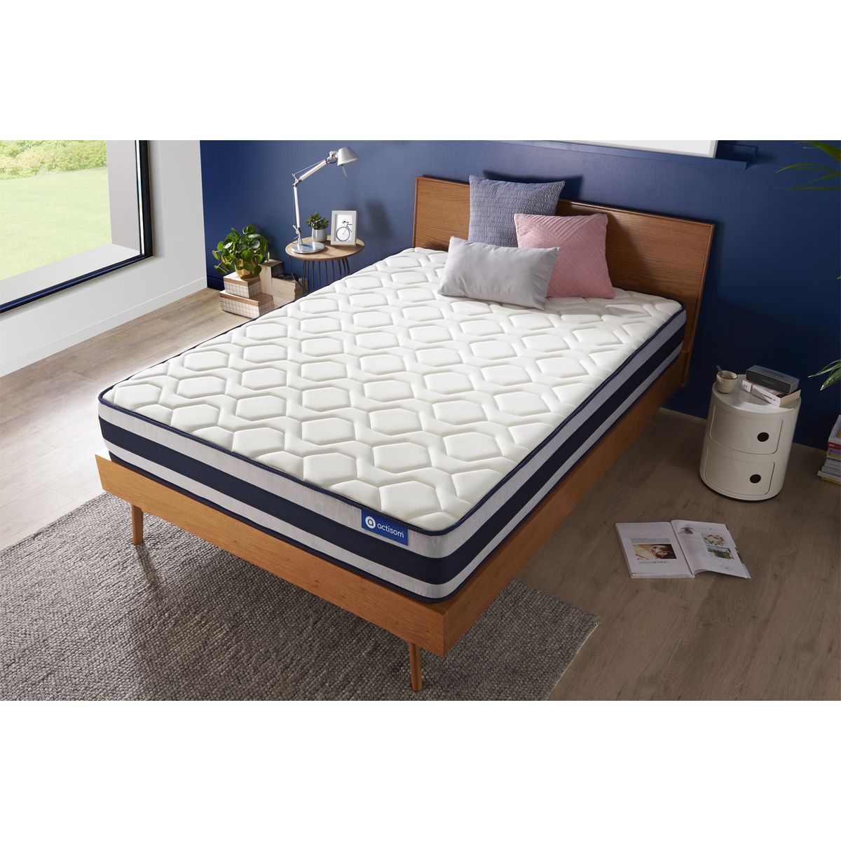Materasso Actiflex ergo 90x190cm - Spessore : 24cm - Molle insacchettate e memory foam - Rigido