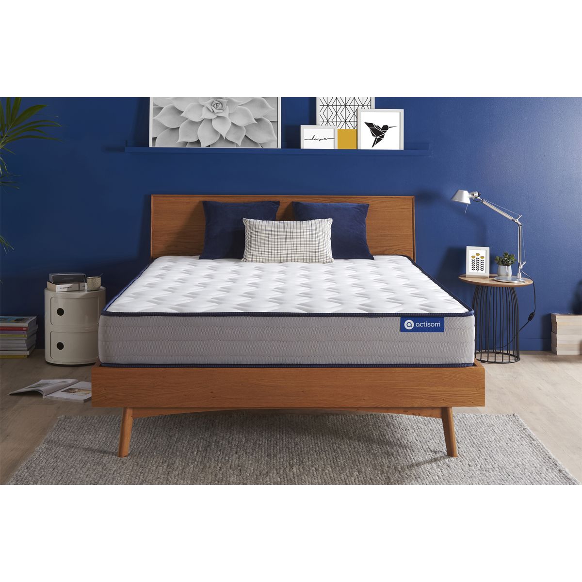 Materasso matrimoniale Actiflex form 180x200cm - Spessore : 22cm - Molle insacchettate e memory foam - Rigido