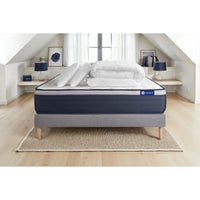 Pacchetto letto completo - Materasso 140x200cm + Box spring con doghe (kit) + 2 cuscini + Piumino - Actiflex Max