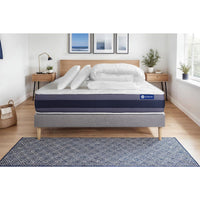 Pacchetto letto completo - Materasso 140x190cm + Box spring con doghe (in kit) + 2 cuscini + Piumino - Actiflex Morpho