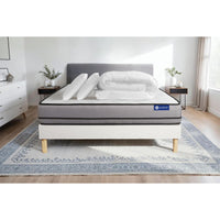 Pacchetto letto completo - Materasso 160x200cm + Box spring con doghe (kit) + 2 cuscini + Piumino - Actiflex Night