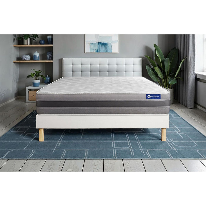 Kit rete e materasso Actiflex relax 120x195cm - Spessore : 24cm - Molle insacchettate e memory foam - Moderatamente rigido