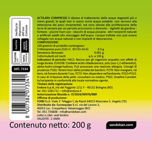 Larvicida anti-zanzare  25 compresse da 2 gr.