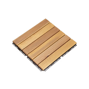 Set di piastrelle per decking in legno, 30x30cm