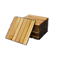 Set di piastrelle per decking in legno, 30x30cm