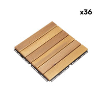 Set di piastrelle per decking in legno, 30x30cm