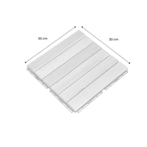 Set di piastrelle per decking in legno, 30x30cm