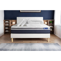 Pacchetto letto completo - Materasso 180x200cm + Box spring con doghe (in kit) + 2 cuscini + Piumino - Actimemo Confort