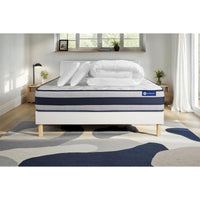 Pacchetto letto completo - Materasso 200x200cm + Box spring con doghe (kit) + 2 cuscini + Piumino - Actimemo Ergo