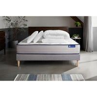 Pacchetto letto completo - Materasso 200x200cm + Box spring con doghe (kit) + 2 cuscini + Piumino - Actimemo Form