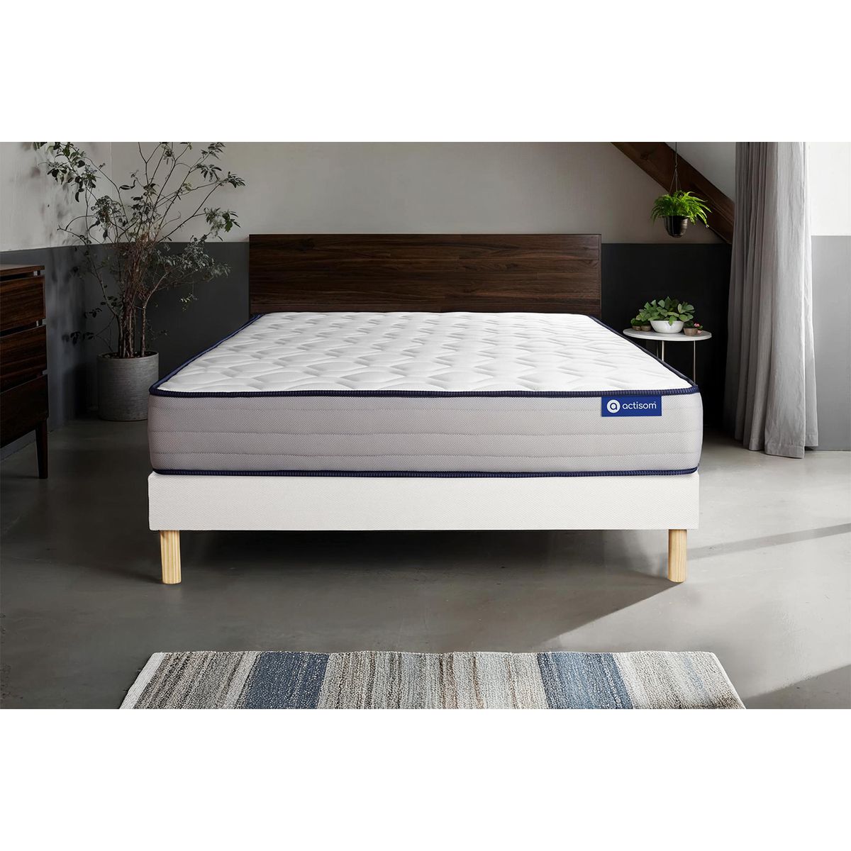 Kit rete e materasso matrimoniale Actimemo form 180x200cm - Spessore : 22cm- memory foam - rigido