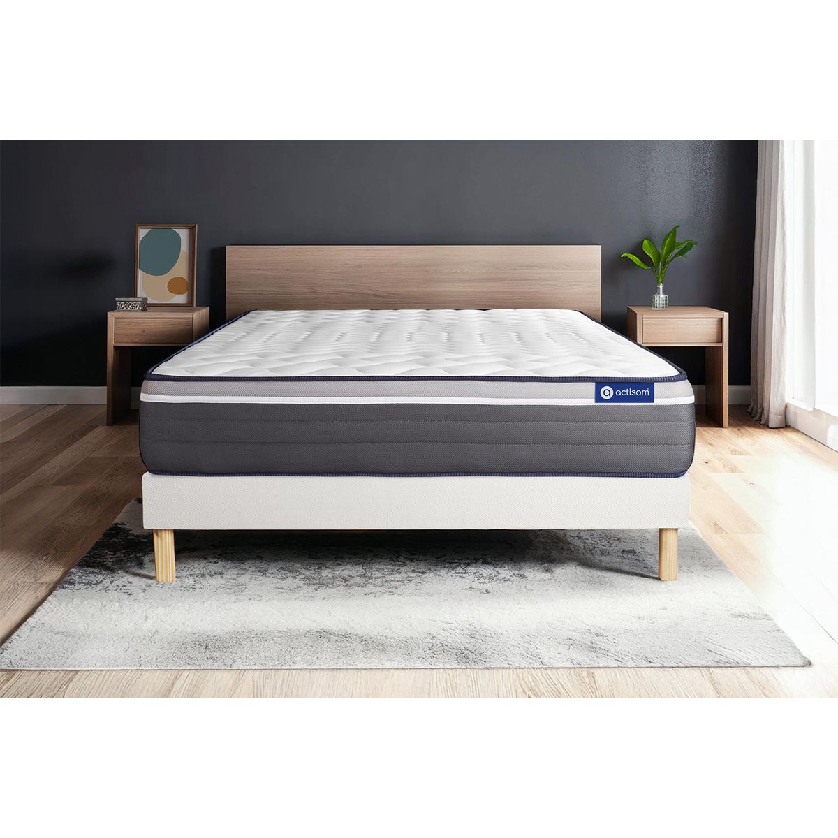 Kit rete e materasso Actimemo plus 120x190cm - Spessore : 26cm- memory foam- molto rigido