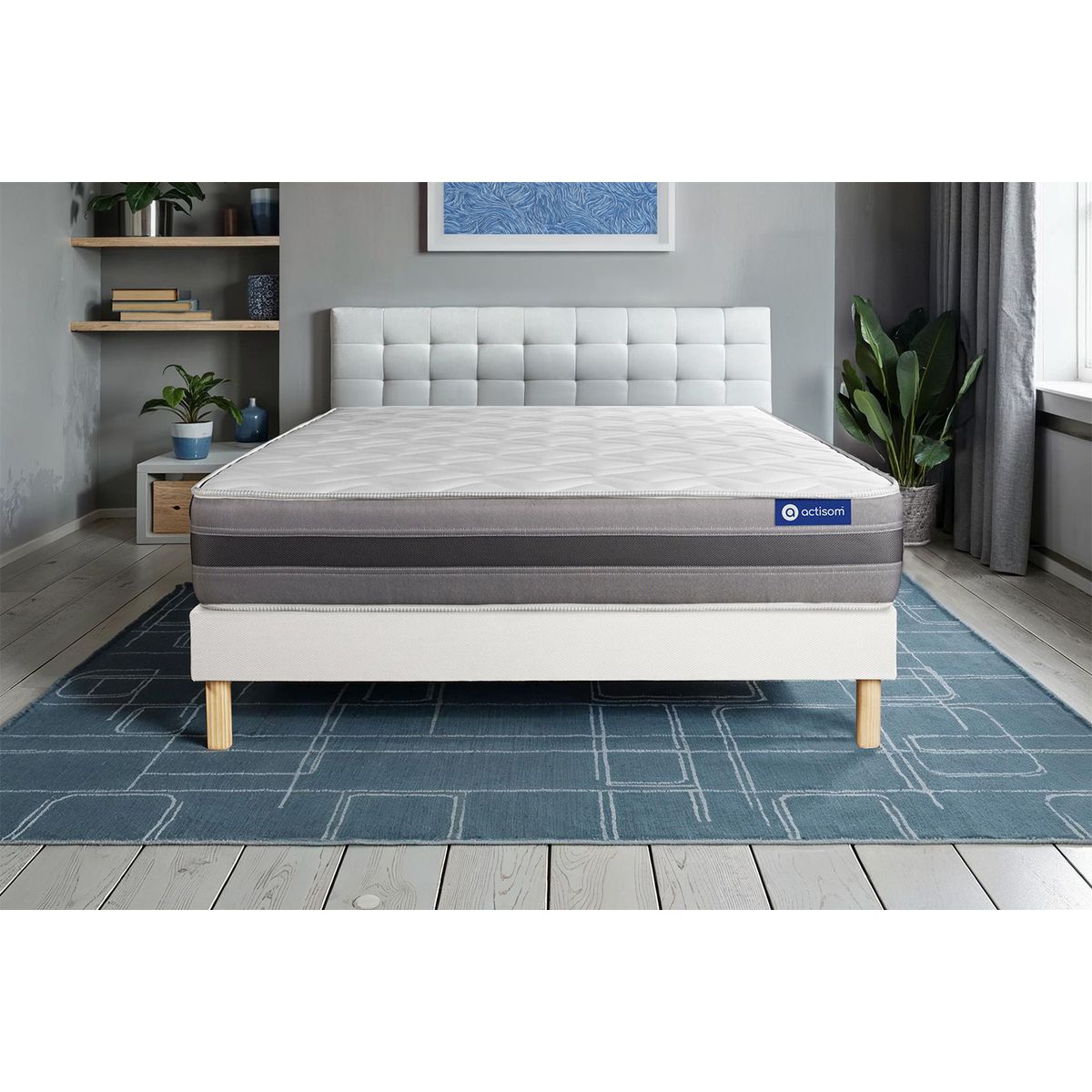 Kit rete e materasso matrimoniale Actimemo relax 160x195cm - Spessore : 24cm- memory foam - Moderatamente rigido