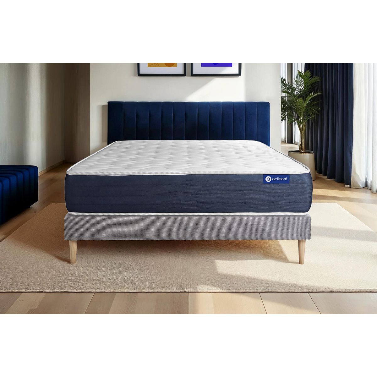 Kit rete e materasso Actimemo sleep 135x200cm - Spessore : 22cm- memory foam - Bilanciato -