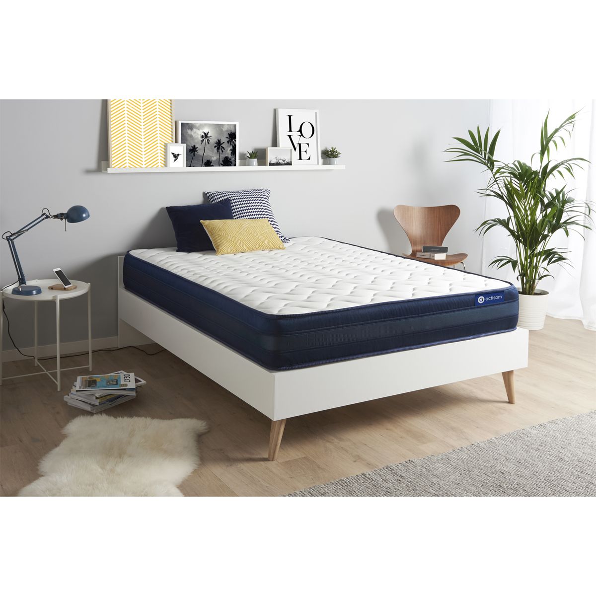 Materasso Actimemo tech 130x210cm - Spessore : 24cm - Memory foam - Molto rigido