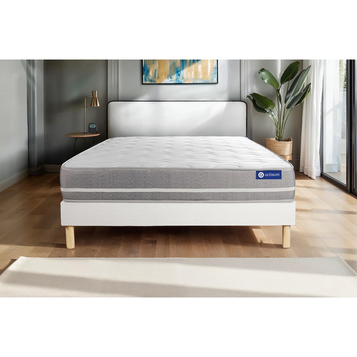 Kit rete e materasso Actimemo touch 120x220cm - Spessore : 20cm- memory foam - Bilanciato -