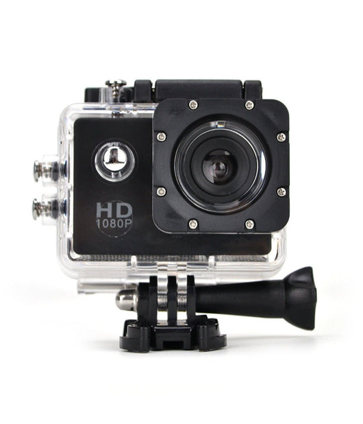 Action Cam Full Hd 1080p Con Custodia Impermeabile Subacqueo Sport Camera Kit         