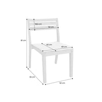 Set di 4 sedie da giardino in legno di acacia con cuscino, beige