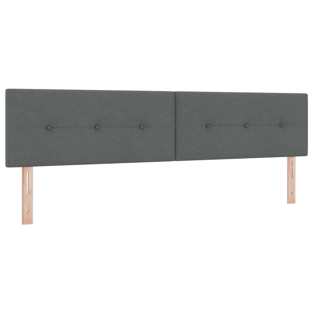 Letto ottomano con materasso Grigio Scuro 200 x 200 cm Tessuto 3456352