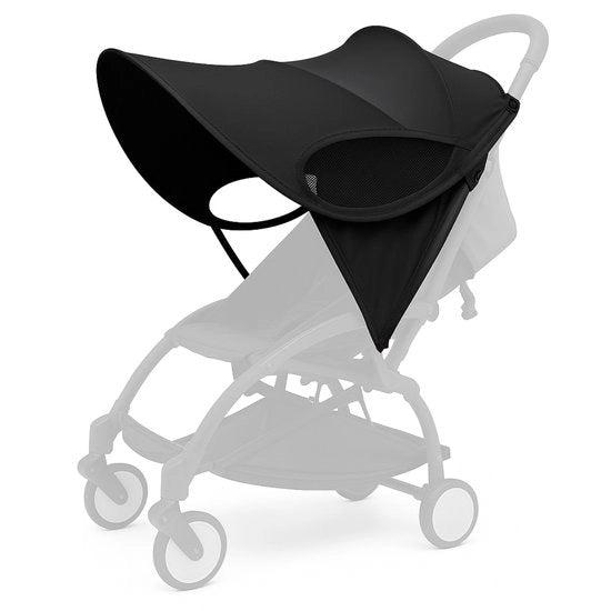 Ombrellone per Carrello per Bambini Nero – Carrello per Bambini Ombrello e Parasole – Protezione UV – Adatto a Ogni Carrello per Bambini – Accessorio per Carrello per Bambini