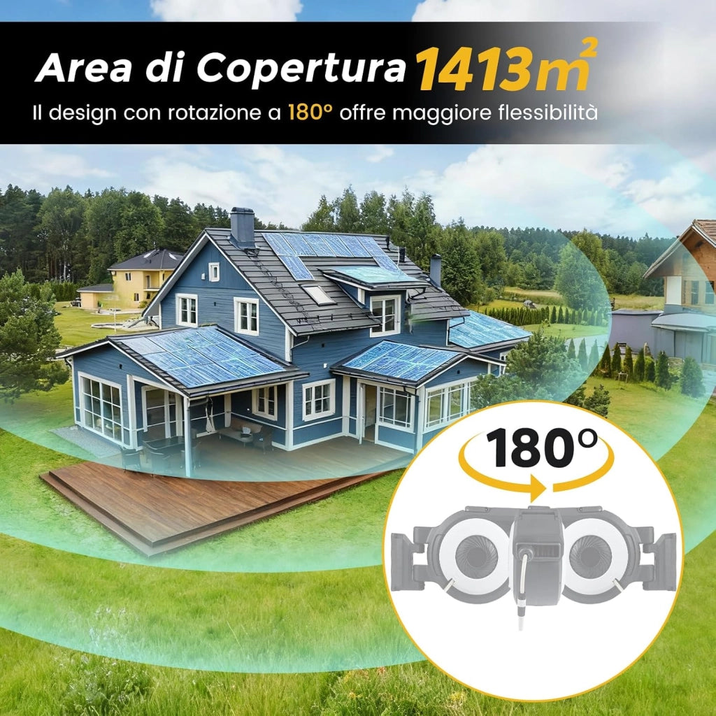 Avvolgitubo da Giardino Automatico a Muro, Tubo in PVC 30 M con Tubo di Alimentazione 2 M, Supporto Girevole a 180°, Ritorno Lento, Avvolgitubo Acqua Retrattile con Ugello Spray (30 M)