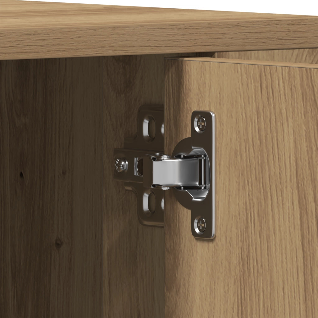 Cabinet TV  in Rovere Artisan 100x35x40 cm in Legno Ingegnerizzato