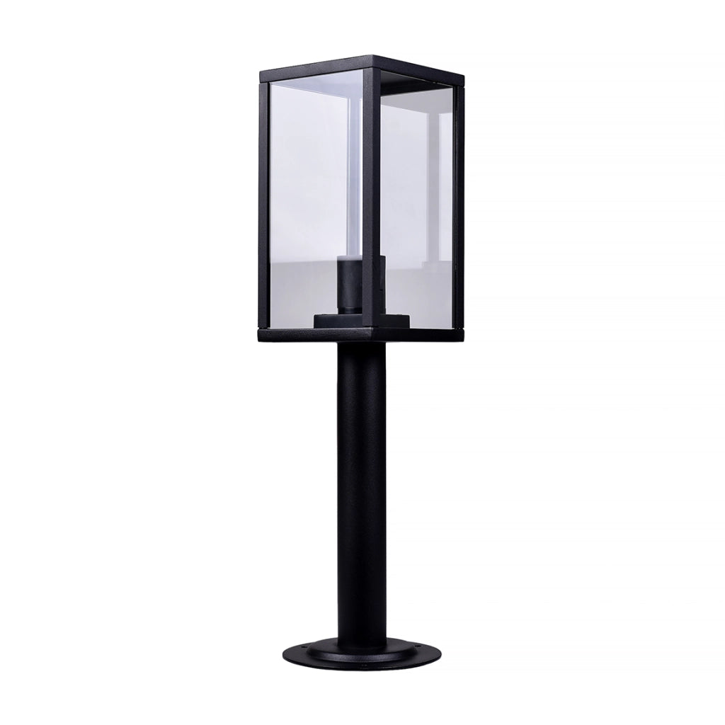 FARETTO DA TERRA DA ESTERNO IP44 CON ATTACCO E27 - DESIGN MODERNO IN ALLUMINIO E VETRO RESISTENTE E IMPERMEABILE
