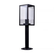 FARETTO DA TERRA DA ESTERNO IP44 CON ATTACCO E27 - DESIGN MODERNO IN ALLUMINIO E VETRO RESISTENTE E IMPERMEABILE