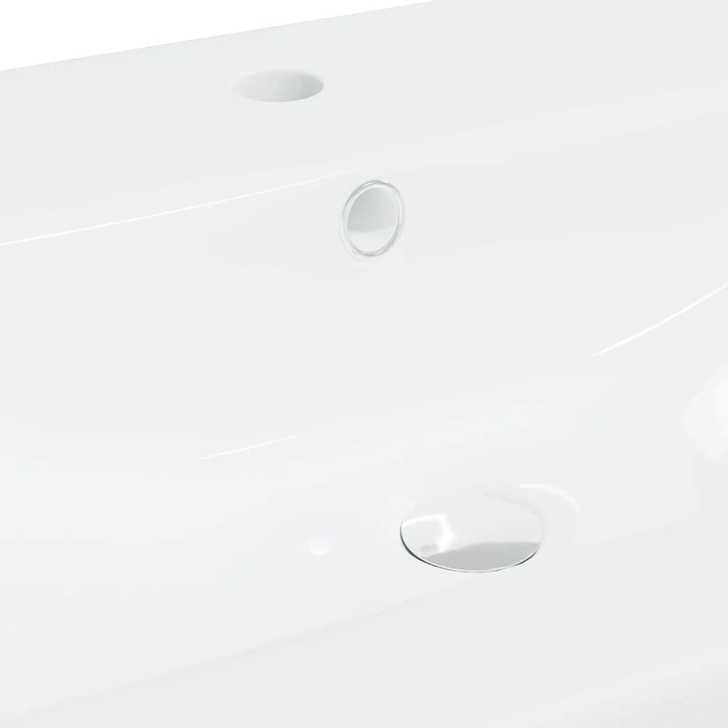 Lavabo da incasso con rubinetto lavabo da appoggio lavabo da bagno lavabo da interno 61 x 39 cm ceramica bianca 02_0002796