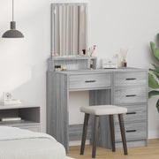 Tavolo da trucco  con cassetti Grigio Sonoma 50x41x140 cm