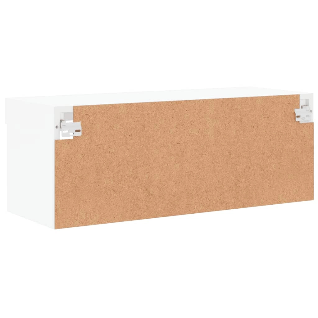 Mobile TV multimediale scaffale TV credenza mobile TV per sala da pranzo soggiorno camera da letto con luci LED 80 x 30 x 30 cm bianco 02_0026614