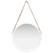 Specchio da Parete | Specchio decorativo con Cinghia 50 cm Bianco