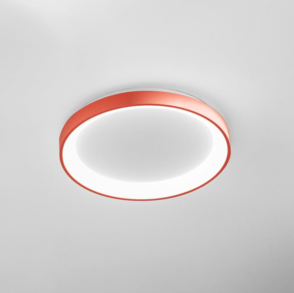 Lampada a soffitto Krizia P/P 30W 2500-2600lm 3000K-4000K in finitura Terracotta - Plafoniera LED a luce diretta dimmerabile - Gea Luce