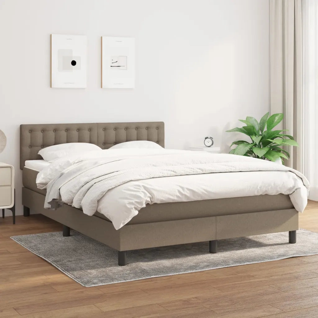 Giroletto a Molle con Materasso Tortora 140x190 cm in Tessutocod mxl 123461