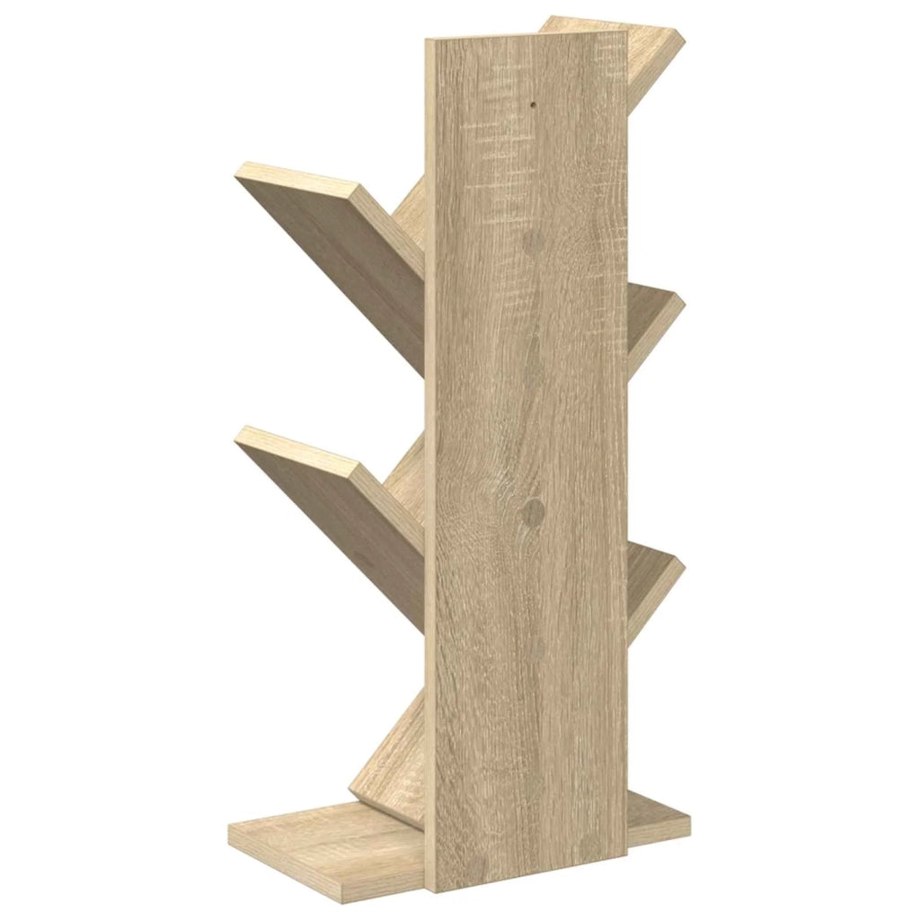 Libreria ad Albero 4 Ripiani 30 x 18 x 60 cm Rovere Sonoma 8012366