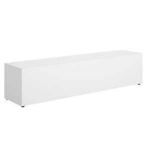 Borger, Mobile Porta tv un Ripiano, 42x180x42h cm Bianco